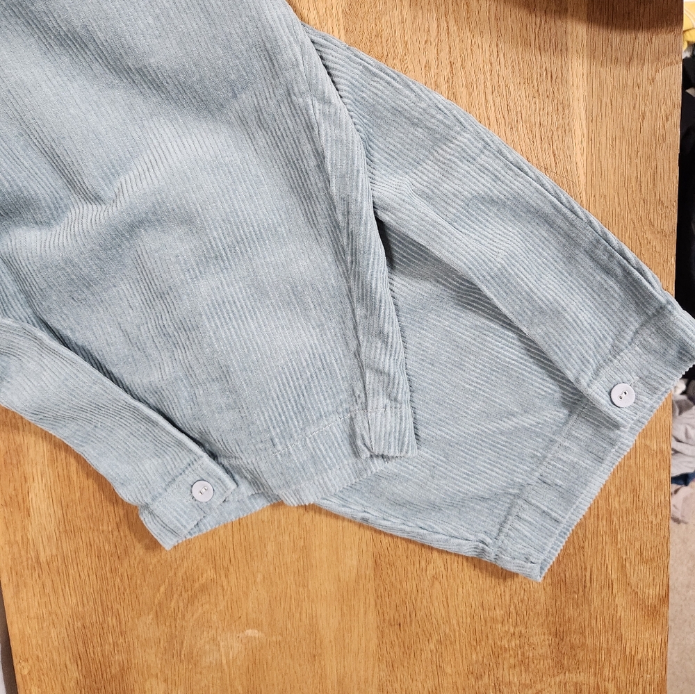 Corduroy Stretch Waist Band Poetry Pants Size 18 Duck Egg Blue - Picture 2 of 4